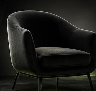 Designer chair CGI